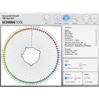 Farnsworth-Munsell 100 Hue Test  Scoring Software M80013 (Latest Ed.)
