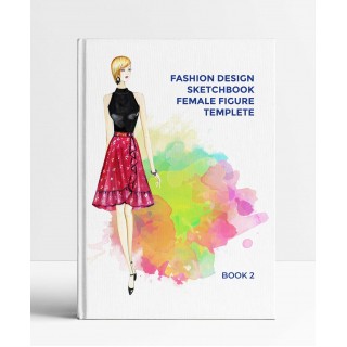 Fashion design figure templete Sketchbook 2