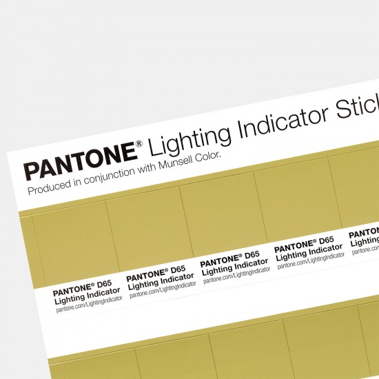 Pantone Lighting Indicator Stickers D65 LNDS-1PK-D65 (Latest Ed.)